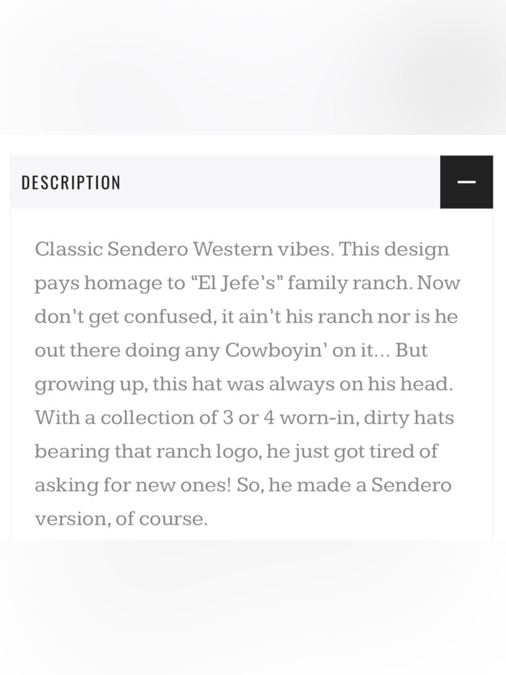 Sender Provisions Co. Spirit Of The West Hat - Picture 9 of 9